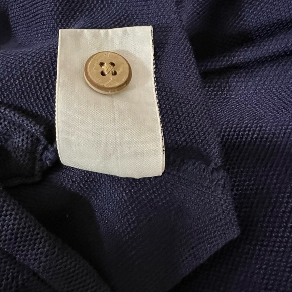 TOMMY BAHAMA Men's Polo Shirt Cotton Blend Logo Navy Blue Sz XL Beachy - Picture 6 of 8